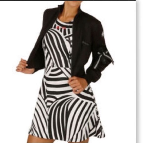 ADIDAS Y-3 Roland Garros On-Court Tennis Racerback Mini Sleeveless Dress - Picture 6 of 14